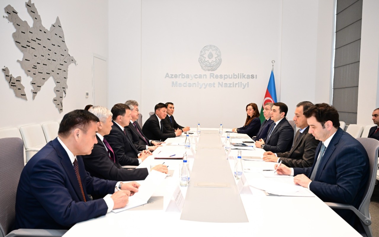 Mədəniyyət Nazirliyində Qırğızıstan nümayəndə heyəti ilə görüş keçirilib -FOTOLAR